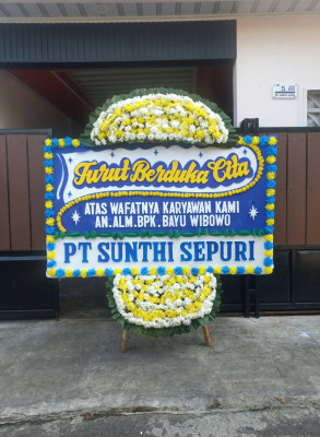 Papan Bunga Duka di Cilenggang